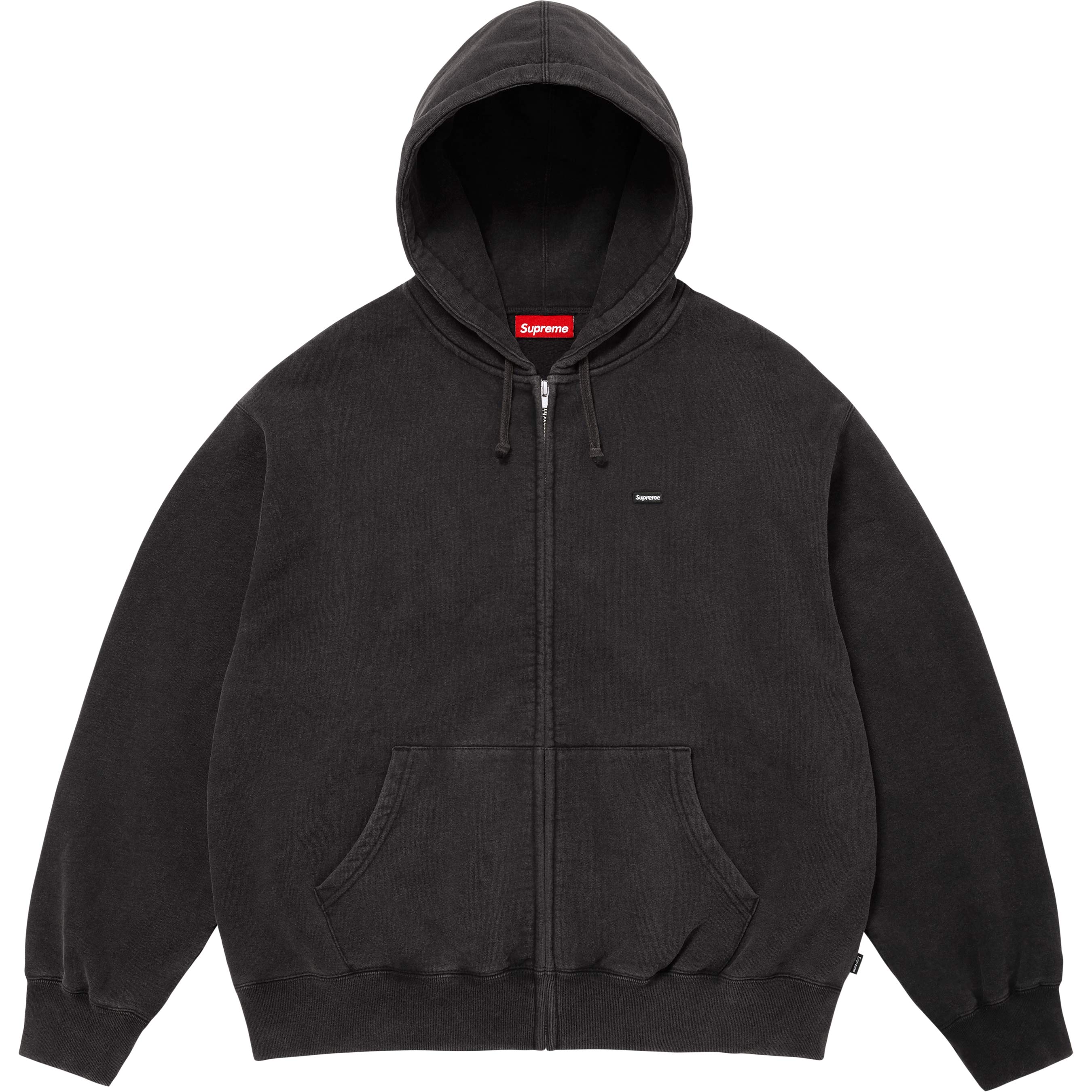 Small Box Zip Up Hooded Sweatshirt view 3